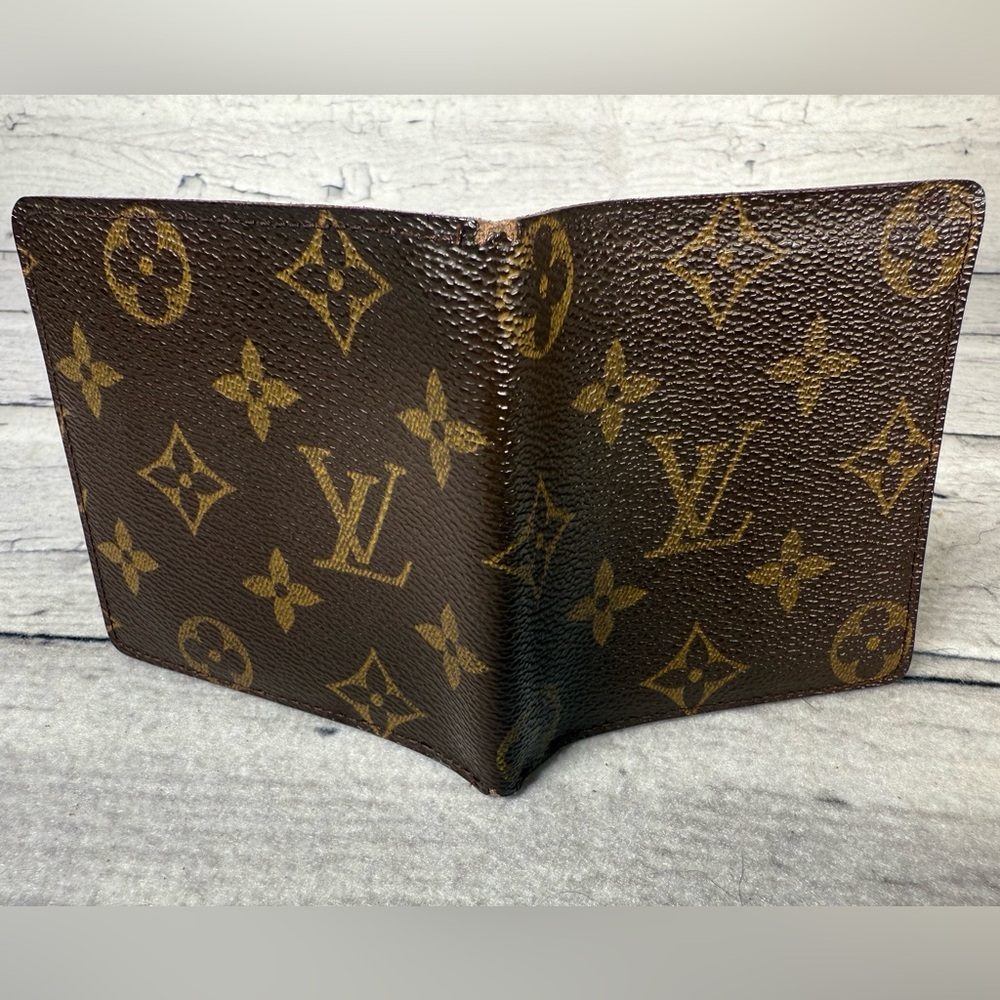 Louis Vuitton Men’s fold Wallet Brown Monogram Canvas Leather - Picture 7 of 14